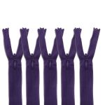 Молния потайная (скрытая) Т3 (3 мм) 1 зам., н/раз., 20 см, фиолетовый, 31226 / 20, 10 шт