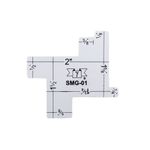 Шаблон измерительный для шитья, пластик, Gamma S01