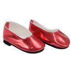 Туфли для куклы Металлик, 7см, цв. алый, MISU-6