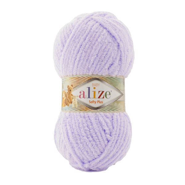 Пряжа Alize (Ализе) Softy Plus / уп.5 мот. по 100 г, 120м, 146 лаванда A