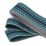 Стропа (ременная лента) 38 мм / 3 метра, [40 г/пог.м], с принтом 2-сторонняя, T0133 т.синий/бирюзовый), 3Al352
