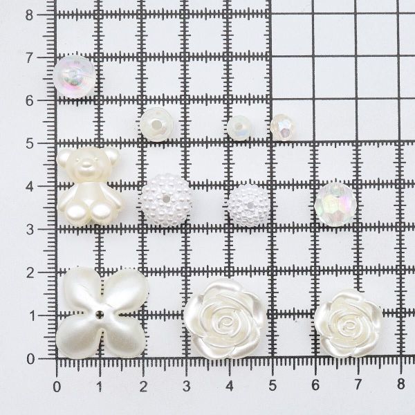 Набор бусин для рукоделия, творчества, микс, Astra&Craft (перламутровый)