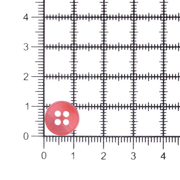 Пуговицы 4 прокола 18L (11мм), пластик (col.09 красный), CN_2846, 72 шт