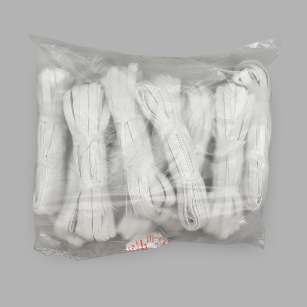 Резинка бельевая (стандартная) 10.0 мм / 10х10 метров, белый С912