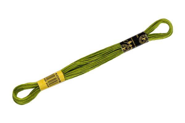 Мулине ПНК им.Кирова цв.4008 травяной, 24 мотка по 8 метров