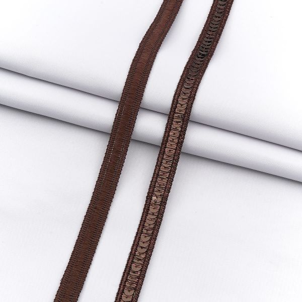 Тесьма отделочная металлизированная с пайетками 14 мм / 31.9 метра, 8963, в ассорт., 26065