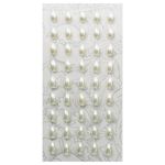 Декоративные наклейки "Жемчуг", 6х10 мм, Астра, Z24 молочный, 5 шт