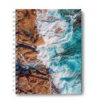 Тетрадь общая с твердой обложкой, глянцевая ламинация A5 80 л. на гребне 65 г/м², белизна 100% 4 шт клетка, 01560 Шторм, Светоч Т215