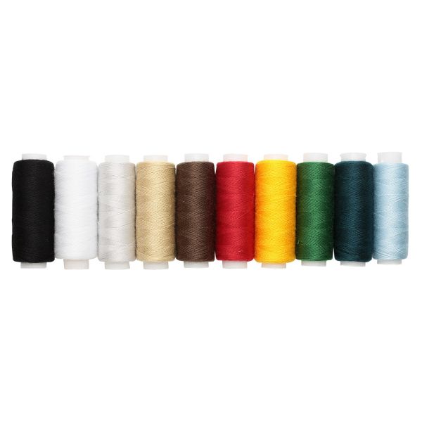 Швейные нитки (набор) 40/2 200 м, ассорти, 10 катушек Astra&Craft, 1