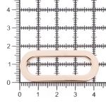 Рамка овальная металл 35 мм (золото), ГНУ13818, 20 шт