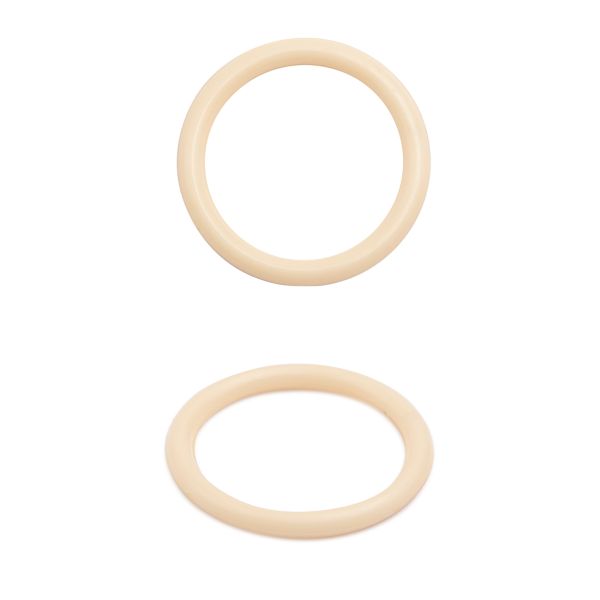 Кольца для бюстгальтера пластик ⌀15.0 мм, C180 телесный, 100 шт
