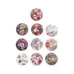 Украшения декоративные пуговицы деревянные Цветы №5, 18 мм, 100 шт