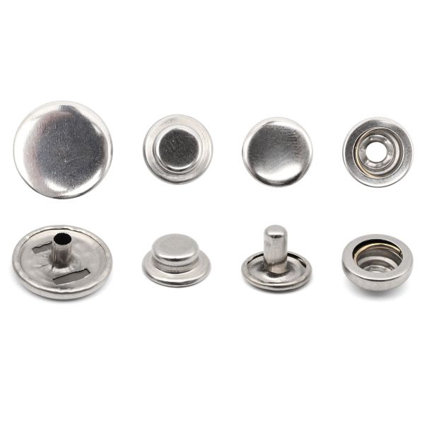Кнопка Дельта (O-образная) ⌀15/12 мм, ≈720 шт, МЕТАЛЛ, никель, NEW STAR