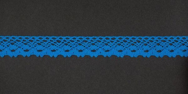 Кружево вязаное (тесьма) 18 мм цв. голубой, AF-373-050, Alfa, 25 м
