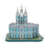 Пазл объемный 3D, 172 элемента, Серия Архитектура, Смольный собор, Rezark RAZ-011