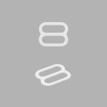 Рамки-регуляторы для бюстгальтера металл 10.0 мм, 50 шт, белый