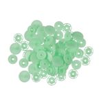 Кнопка рубашечная установочная пластик ⌀15 мм, 500 шт, 009 салатовый, Micron POM-15/500