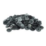 Часть кнопки Альфа (S-образная) ⌀17 мм (A-часть), 5/17 чернен, 100 шт, BIG