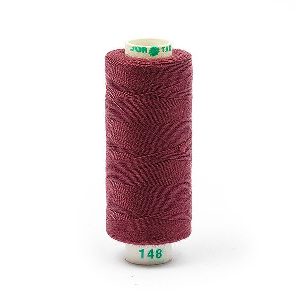 Нитки швейные бытовые Dor Tak 40/2, 366 м / 10 кат., 148 бордовый