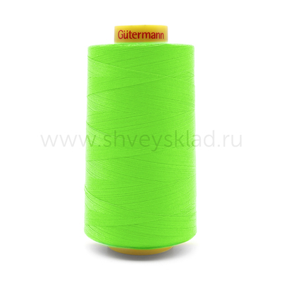 Нитка универсальная Gutermann Mara 120/2, 5000 м, 700185, 3836 неоновый салат, 1 катушка