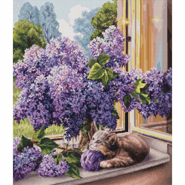 Набор для вышивания нитками Luca-S, Мечтатель, 32х37см