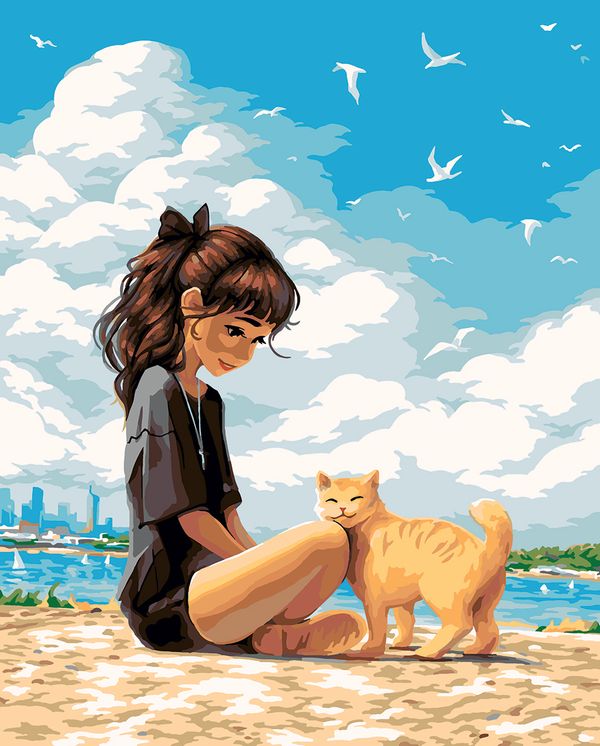 Картина по номерам Фрея PNB/PL-205, Выходной на пляже, 50х40 см