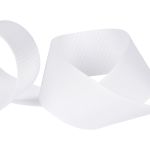 Лента репсовая (в рубчик) 38.0 мм / 45.5 метра, 001 белый, Gamma GR-38