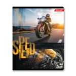 Тетрадь ученическая общая, выборочный лак, A5+ 48 л. на скобе, белизна 100%, 10 шт, клетка, 000325 Скорость, Светоч 48ТСК5_4_3_1