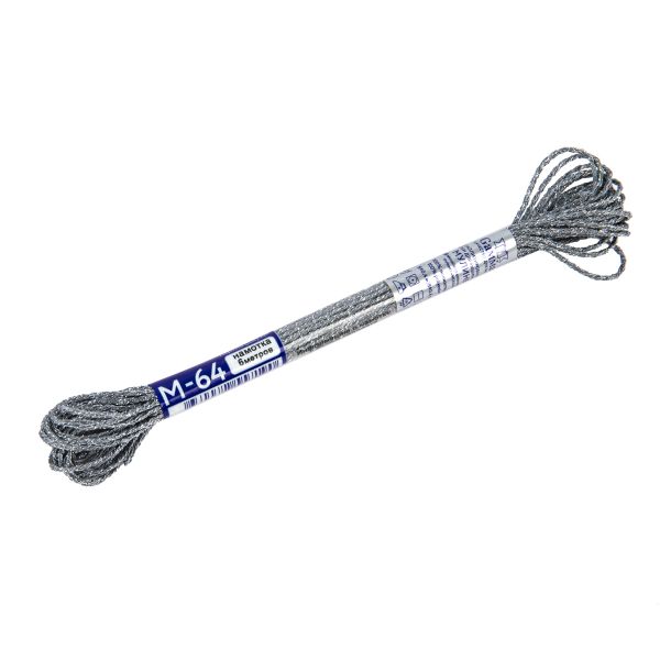 Мулине Gamma металлик NM 12 мотков по 6 метров, M-64 серый/серебристый, Gamma MOULINE