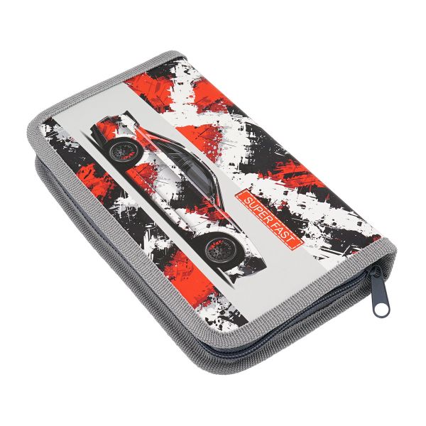 Пенал Трек, 1 отд., 115х205х30 мм, на молнии, soft touch, LAMARK0054