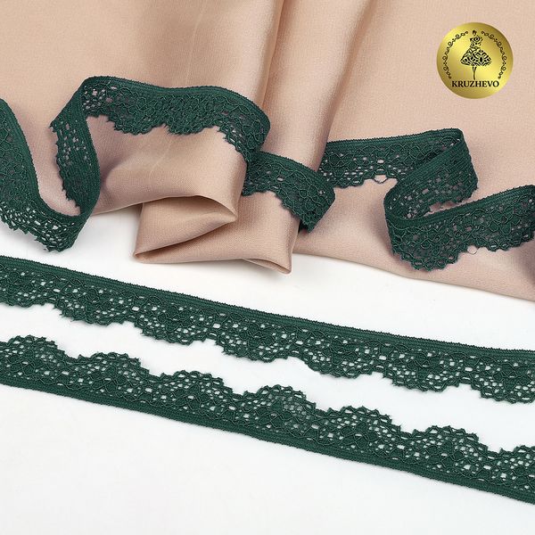 Кружево эластичное (стрейч) 8031 15мм цв.L2063 атлантическая глубина, 50м, Kruzhevo