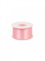 Лента атласная 1-сторонняя 38.0 мм / 22.5±1 метра, 3053 св.розовый, Magic4Hobby