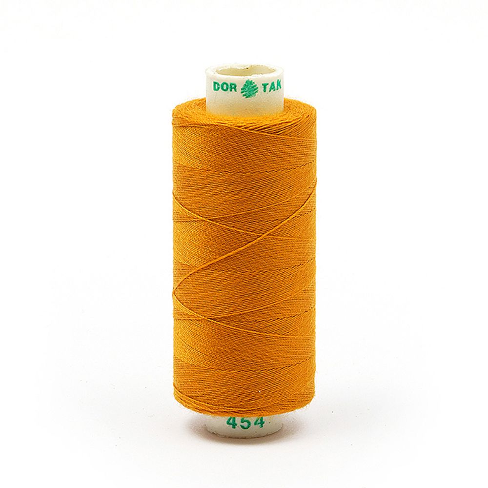 Нитки швейные бытовые Dor Tak 40/2, 366 м / 10 кат., 454 рыжий