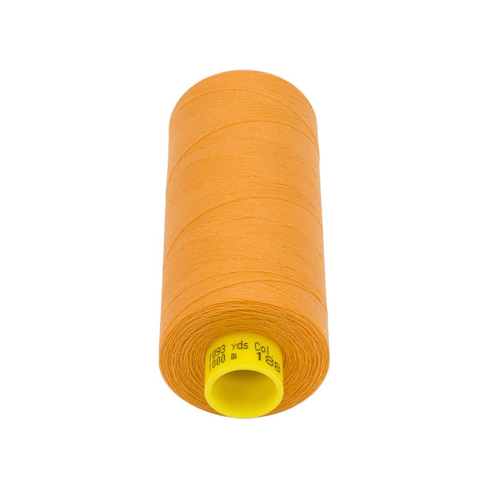 Нитка особо тонкая Gutermann Mara №150 (150/2), 1000 м, 713953, цв. 188 яркий абрикос, 1 катушка