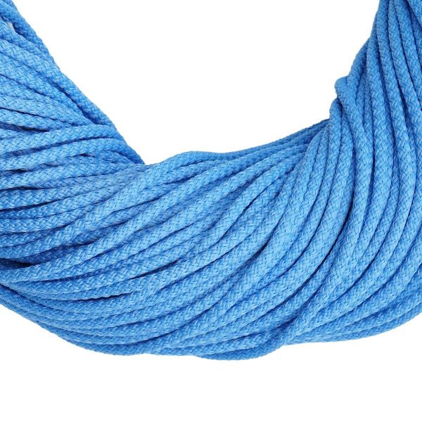 Шнур плетеный ⌀4.0-5.0 мм / 100 метров, 001 голубой
