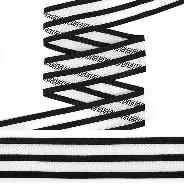 Резинка декоративная 40.0 мм / 3±0.5 метра, арт.ET20.054001, цв.белый