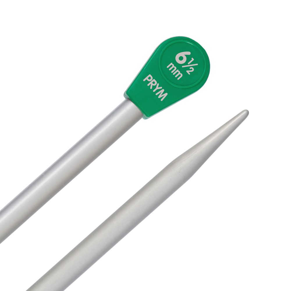 Спицы прямые ⌀6.5 мм, 35 см, 2 шт, с наконечниками, Prym 191471