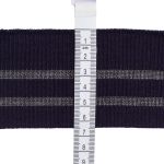 Подвяз (довяз) трикотажный с прозрачными вставками 6 см / 1 метр, синий, 3AR2880