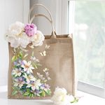 Набор для вышивания нитками Чудесная игла, Клематисы, 28х39 см