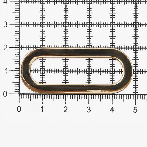 Рамка овальная металл 40 мм, золото, ГНУ13818, 10 шт