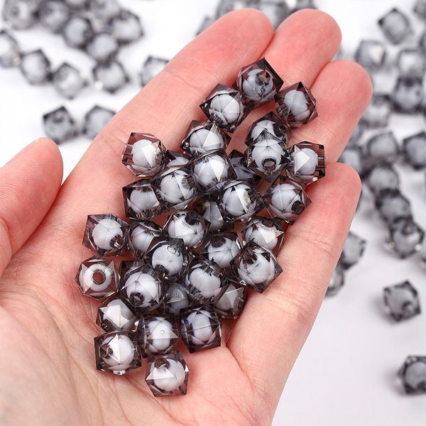 Бусины акрил ⌀10 мм, MG.3246-20 цв.20 серый, уп.500 г, Magic4Hobby