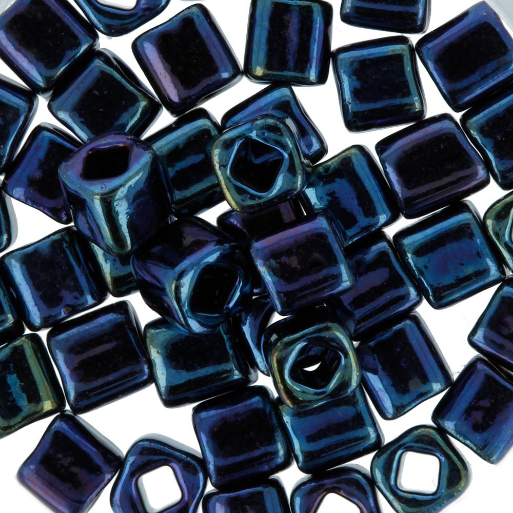 Бисер Toho Cube 2 (4 мм), 500 г, 0088 сине-сиреневый