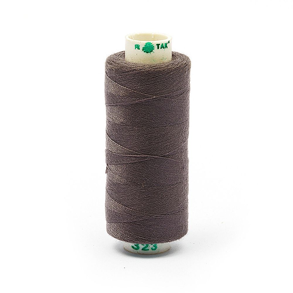 Нитки швейные бытовые Dor Tak 40/2, 366 м / 10 кат., 323 серый