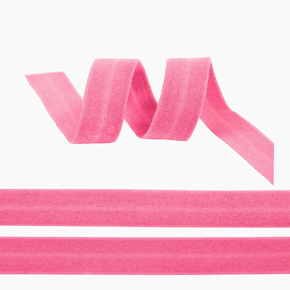 Резинка бельевая (окантовочная) матовая 20 мм ROM.20144 F144 ярк.розовый