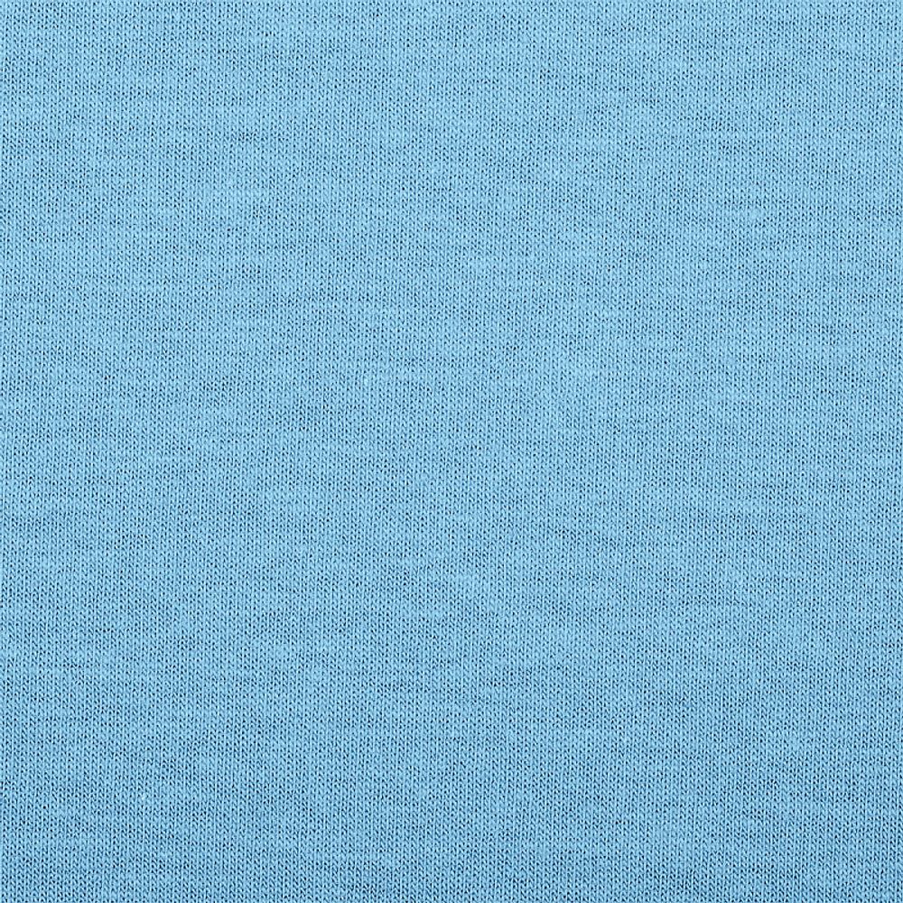 Футер 2-нитка петля гладкокрашеный, 240 г/м², 72% х/б, 20% п/э, 8% эласт, 180 см, цв. небо, 6м /TOS/