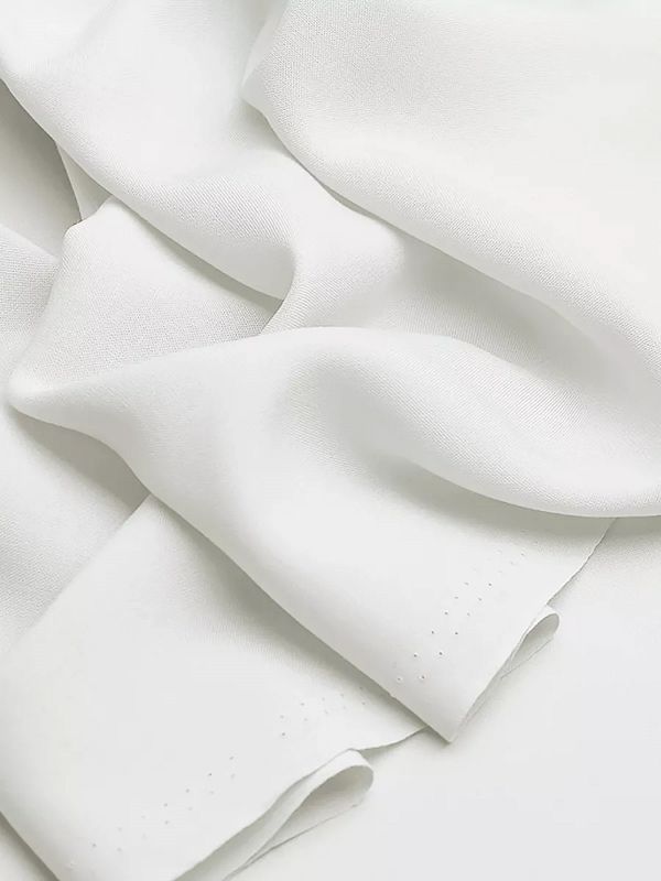 Штапель 110 г/м², 145 см / 2 метра, TBY-Vi-30-01.2, цв.01 белый