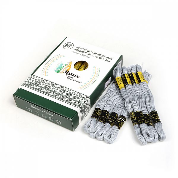 Мулине ПНК им.Кирова цв.7201 серый 24х8м С-Пб