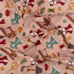 Ткань для пэчворка Peppy Век моды, отрез 50х55 см, 146 г/м², ВМ-14 розовый, Peppy