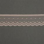 Кружево эластичное (стрейч) 25 мм, 8028, цв.L168 серебристый пион уп.50м, Kruzhevo