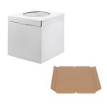 Кондитерская коробка для торта с 1 окном 30х30х30 см, S-Chief BFC-006